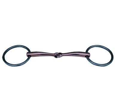 Filetto snodato imboccatura mm 14 pieno rame - 100303