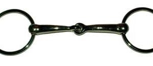 Filetto snodato imboccatura mm 16 pieno ottone nichelato - 100307