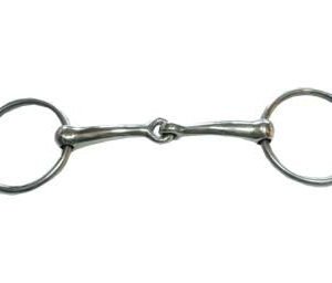 Filetto snodato imboccatura mm 18 ca piena materiale in Alpacca ( o Argentan) lucidato a specchio - 100308