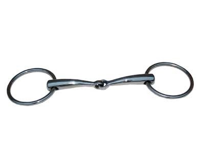 Filetto snodato inox imboccatura mm 18 pieno - 100312