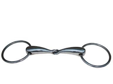 Filetto snodato imboccatura mm 23 vuoto tondeggiante inox - 100320