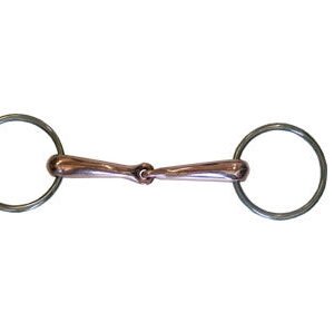 Filetto snodato imboccatura mm 20 vuoto tondeggiante rame - 100323