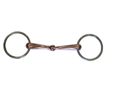 Filetto snodato imboccatura mm 20 vuoto tondeggiante rame - 100323