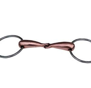 Filetto snodato imboccatura mm 23 vuoto tondeggiante rame - 100333