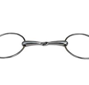 Filetto snodato imboccatura mm 20 vuoto tondeggiante inox anelli mm 120 - 100337