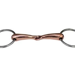 Filetto snodato imboccatura mm 20 vuoto tondeggiante rame - 100343