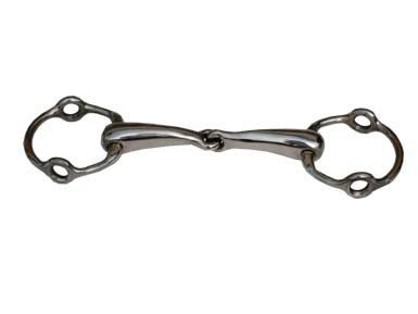 Filetto snodato imboccatura mm 20 vuoto elevatore inox girevole solo in un senso - 100358