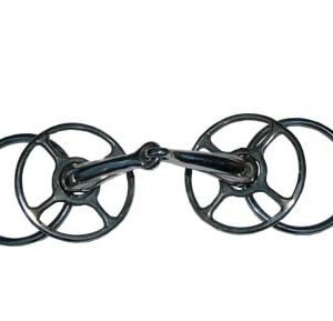 Filetto snodato imboccatura mm 20 con 2 anelli interni con passanti inox - 100366