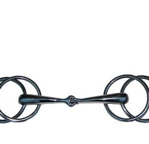 Filetto snodato imboccatura mm 19 con 4 anelli girevoli inox - 100370