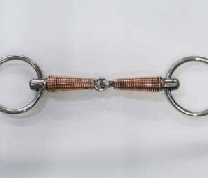 Filetto snodato imboccatura mm 19 ricoperto con filo rame - 100373