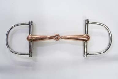 Morso a D snodato imboccatura vuota mm 19 rame - 100513