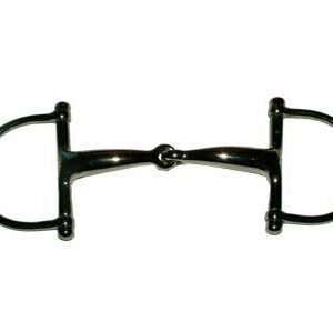 Morso a D snodato imboccatura piena mm 16 in ottone nichelato - 100516