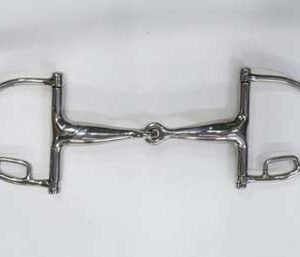 Morso a D snodato imboccatura vuota mm 19 inox con passante - 100525