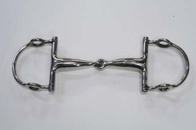 Morso a D snodato imboccatura mm 20 vuoto elevatore inox - 100530