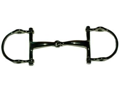 Morso a D imboccatura elevatore mm 16 piena ottone nichelato - 100537