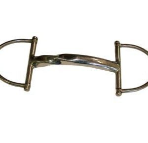 Morso a D intero imboccatura mm 15 inox mezzo tortiglione - 100546