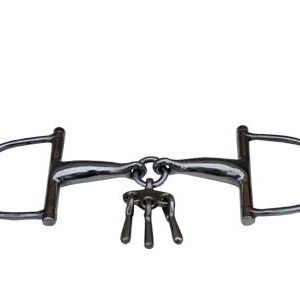 Morso a D snodato imboccatura mm 19 vuota con giocattolo - 100550