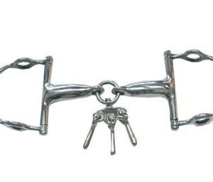 Morso a D snodato imboccatura mm 19 vuota elevatore con giocattolo - 100551