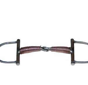 Morso a D snodato imboccatura mm 19 pieno ricoperto filo in rame - 100553