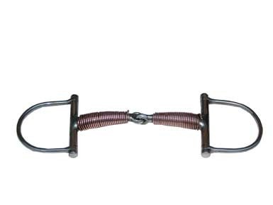 Morso a D snodato imboccatura mm 19 pieno ricoperto filo in rame - 100553