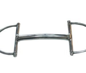 Morso a D intero imboccatura mm 18 vuoto inox - 100590