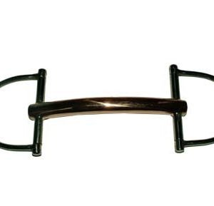 Morso a D intero imboccatura mm 18 vuoto rame - 100593