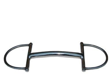 Morso a D intero imboccatura mm 14 pieno rame - 100594