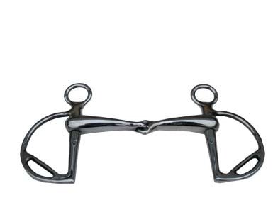 Morso Spagnolo snodato imboccatura mm 20 vuoto con passaredine - 100600