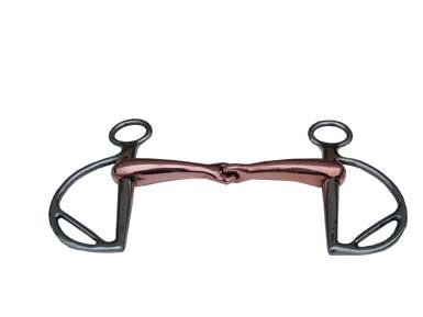 Morso Spagnolo snodato imboccatura mm 20 vuoto rame con passaredine - 100603