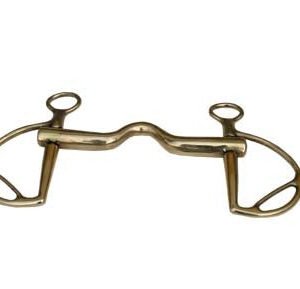 Morso Spagnolo collo oca imboccatura mm 16 ottone lucidato a specchio con passaredine - 100626