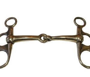 Francesina snodata imboccatura mm 16 piena in ottone lucido - 100706