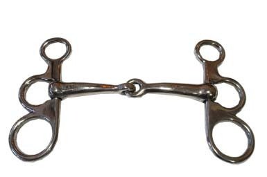 Francesina snodata imboccatura mm 16 piena in ottone nichelato - 100707