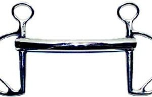 Morso Spagnolo intero imboccatura ottone nichelato con passaredine - 100697