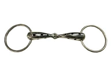 Morso a respiro snodato imboccatura mm 23 inox anelli diametro 75mm - 100800