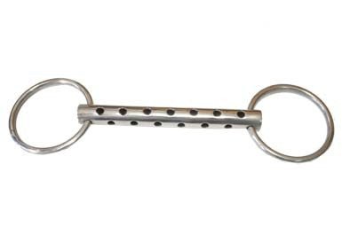 Morso a respiro intero imboccatura mm 20 inox anelli diametro 75mm - 100890