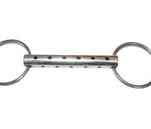 Morso a respiro intero imboccatura mm 23 inox anelli diametro 75 mm - 100892