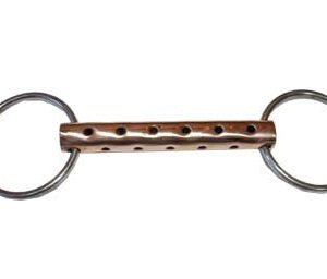 Morso a respiro intero imboccatura mm 20 rame anelli diametro 75mm - 100893