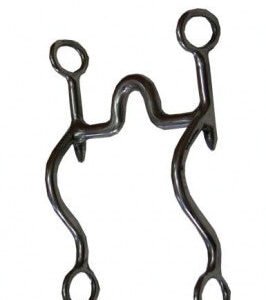 Morso Spagnolo imboccatura collo oca alto mm 40 per cavalli Minorchini chiamata curva fisso inox - 102409