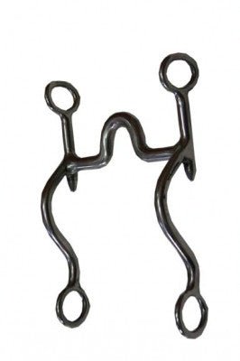 Morso Spagnolo imboccatura collo oca alto mm 40 per cavalli Minorchini chiamata curva fisso inox - 102409