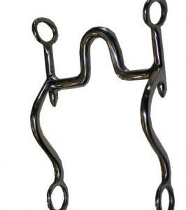 Morso Spagnolo imboccatura collo oca alto mm 60 per cavalli Minorchini chiamata curva fisso inox - 102410