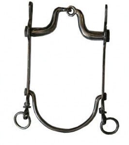 Morso Andaluso chiamate lunghe lavorate snodato con sottobarbozzali inox e doppio ottone per colllo oca - 102413