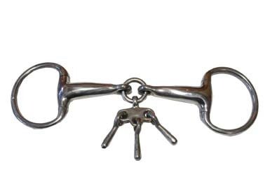 Oliva snodato imboccatura mm 19 inox con giocattolo in ottone nichelato - 102718