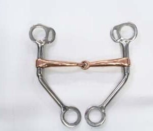 Americano snodato imboccatura mm 14 rame leve curve anello superiore con passante - 104133