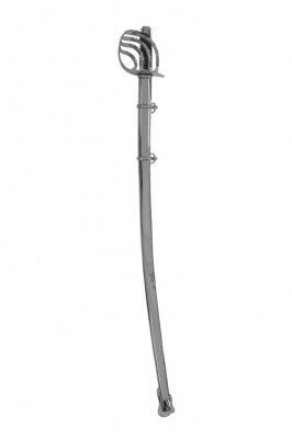 Sciabola Uff. le Carabiniere a Cavallo lama mm 30 x 8 elsa a 5 branche manico in ebano lavorato cappetta incisa