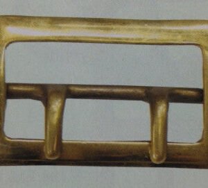Fibbia con doppio ardiglione ottone - 114790