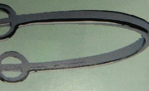 Speroni uomo in metallo cromato nichelato, diverse misure disponibili.