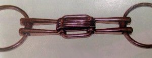 Moro doppia imboccatura inox con anello rettangolare - 105350