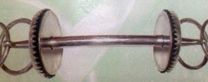 Pipa intera inox con due rondelle pungenti a molla - 105376