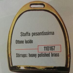 Staffa Pesantissima in ottone lucido