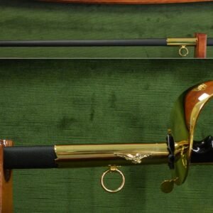 Sciabola Maresciallo Aviazione dorata fodero Pvc chiusura a farfalla